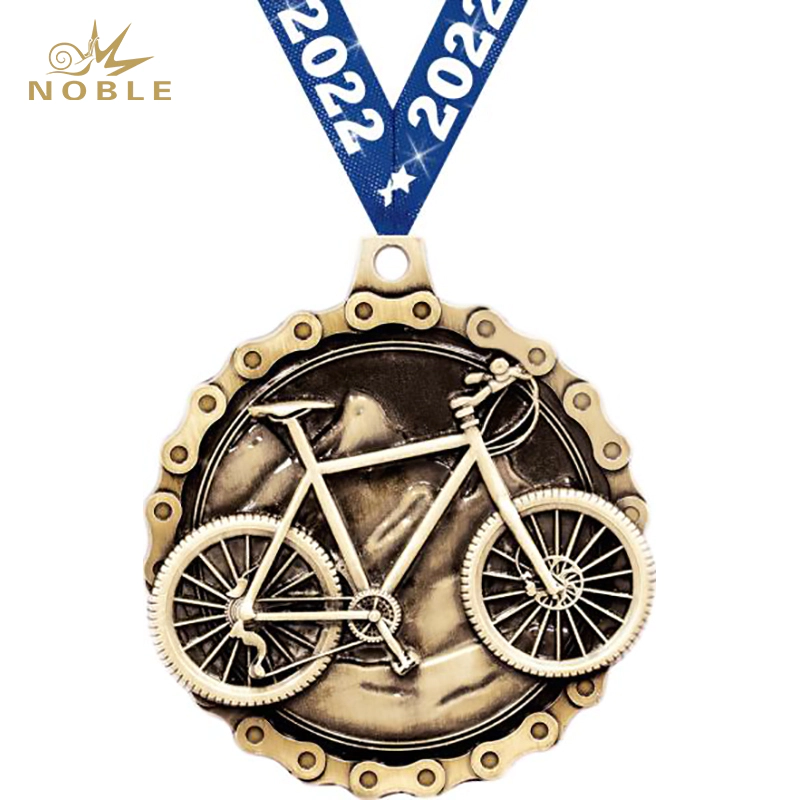 New Design Metal 3D Mountain Bike Sports Cycling Medal