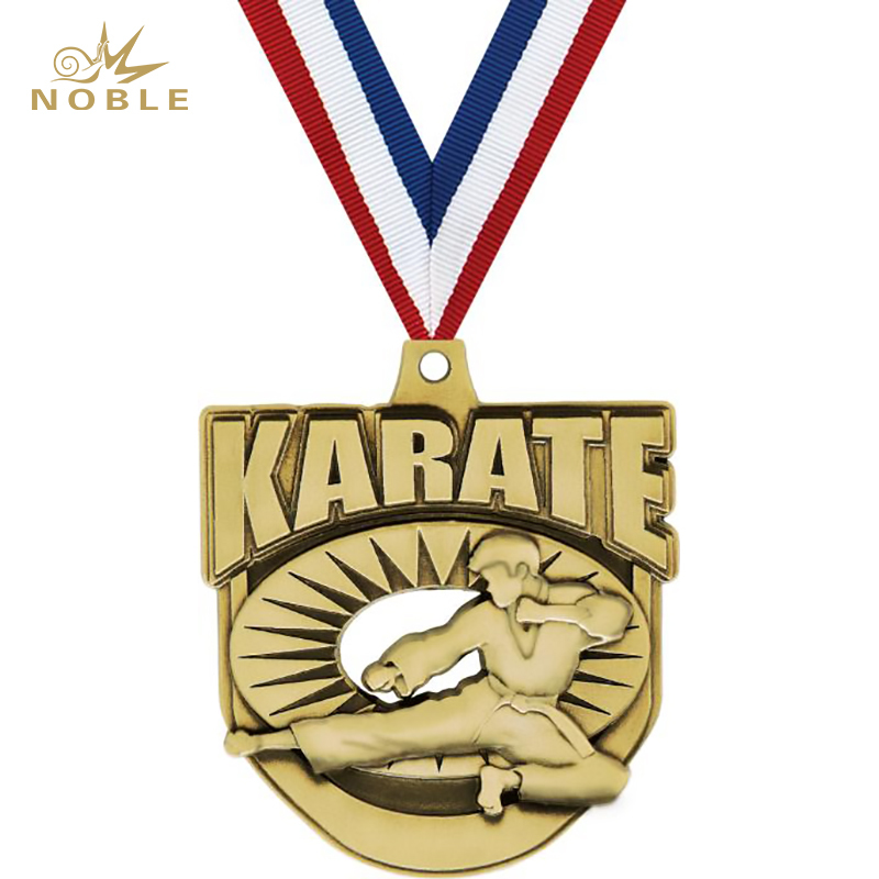 3D Design Metal Ecliptic Karate Medal
