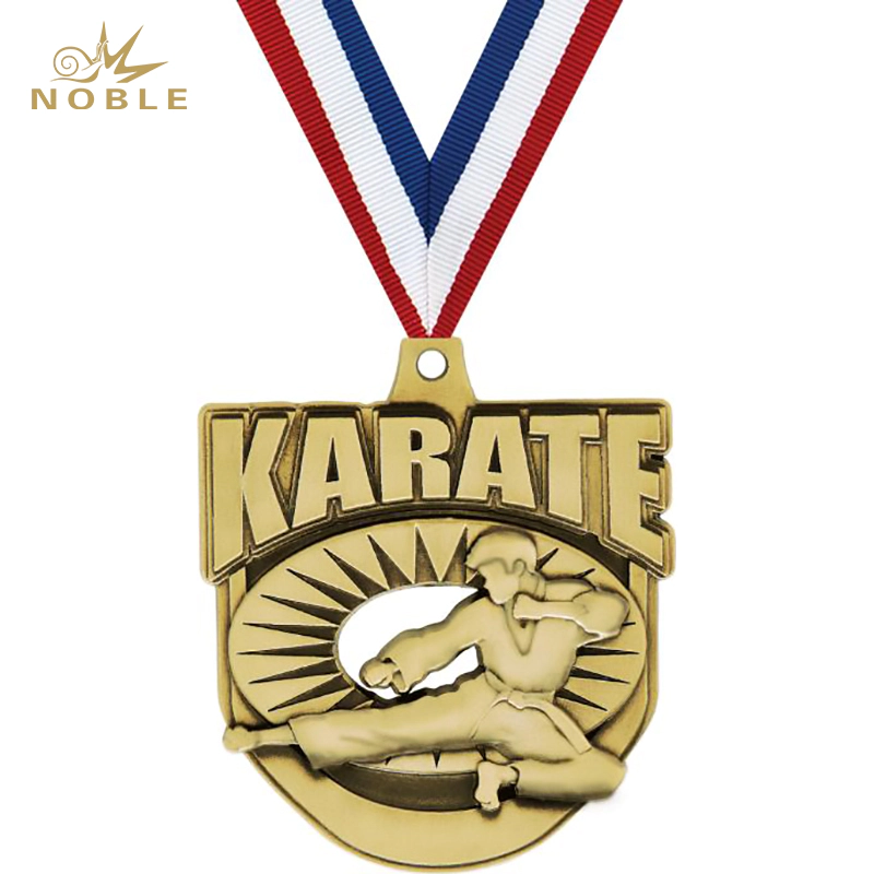 3D Design Metal Ecliptic Karate Medal