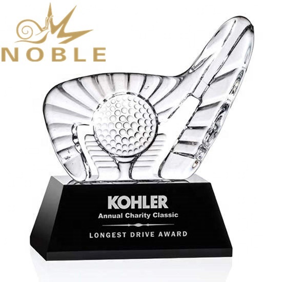 Best selling custom crystal iceberg sports Golf Award