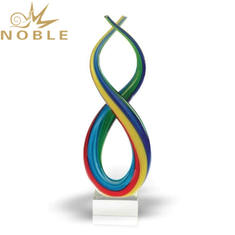 Free Engraving Spectrum Rainbow Art Glass Award as home decoration gift