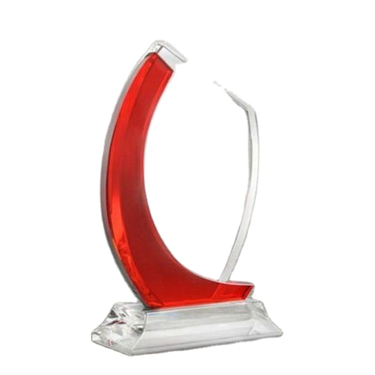 High quality Elegant Red Crystal Award Plaques