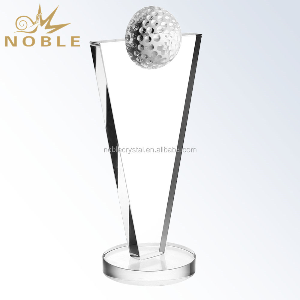 Noble Blank Crystal Golf Trophy