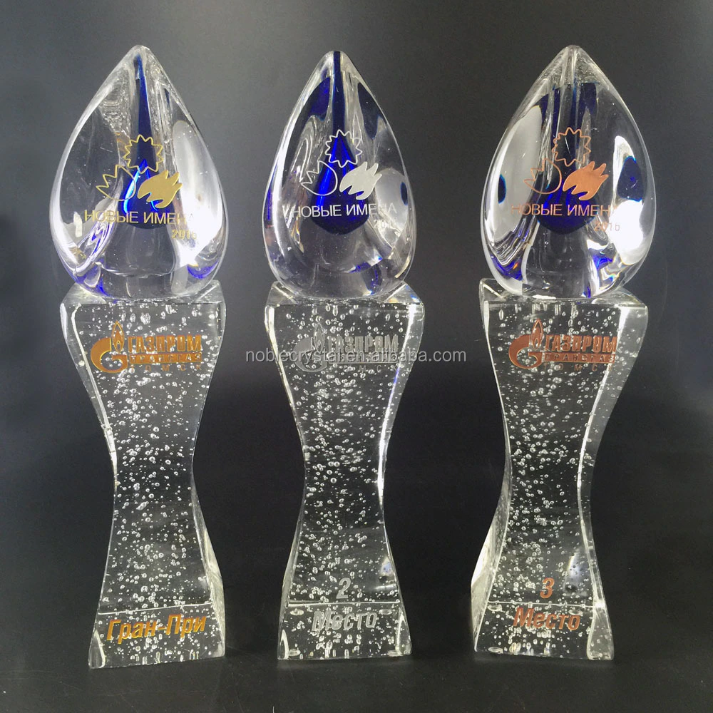 Customized Art Glass Trophy