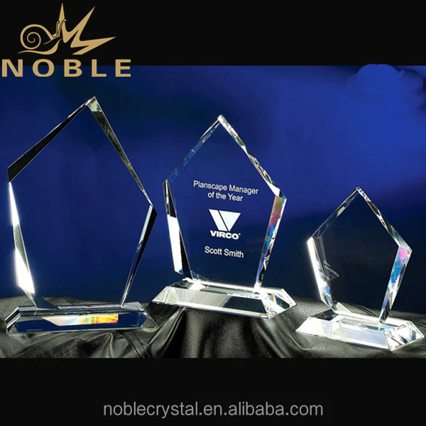 Hot selling popular high quality custom plaque crystal trophy