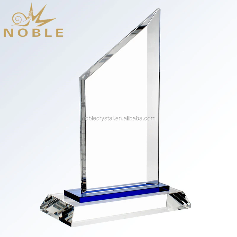 Peak Shape Crystal Plaques Customized Trophy