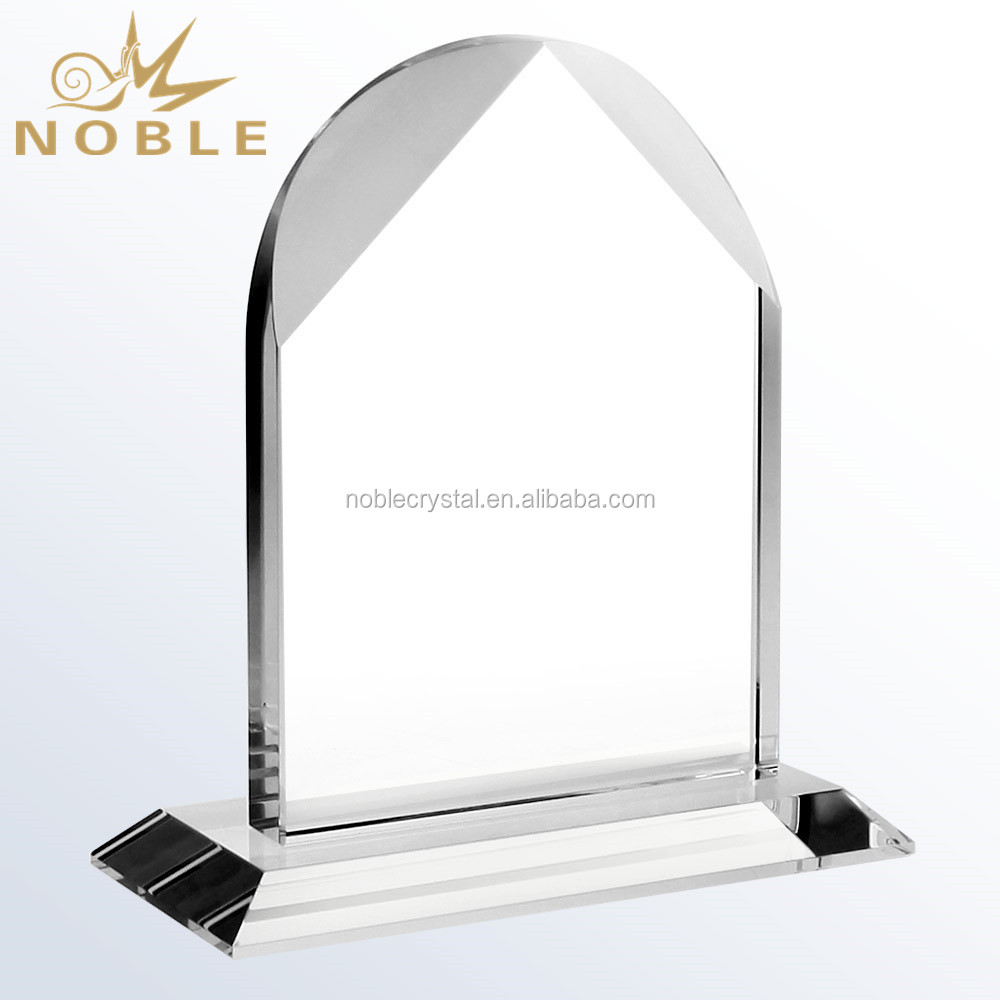 Customized Arched Crystal Blank Trophy Plaques
