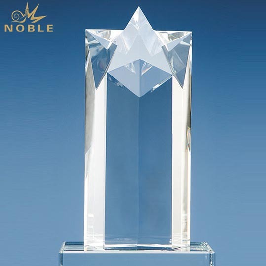 New Design Sports Theme Crystal Star Trophy