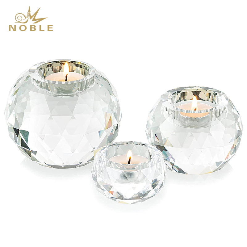 Best Selling Crystal Votive Candle Holder with diamond cutting