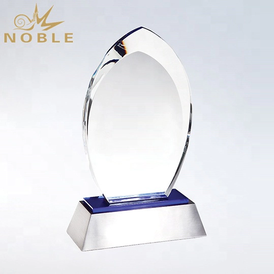 Free engraving Water drop Crystal Awards Trophy Plaque