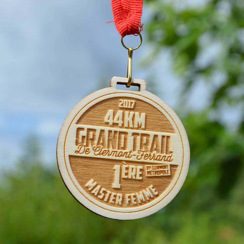 Custom Champion League Medal Sports Wooden Medal