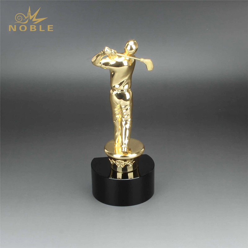 Noble New Popular Best Selling Metal Golf Man Male Figurine Award Sports Golf Trophy