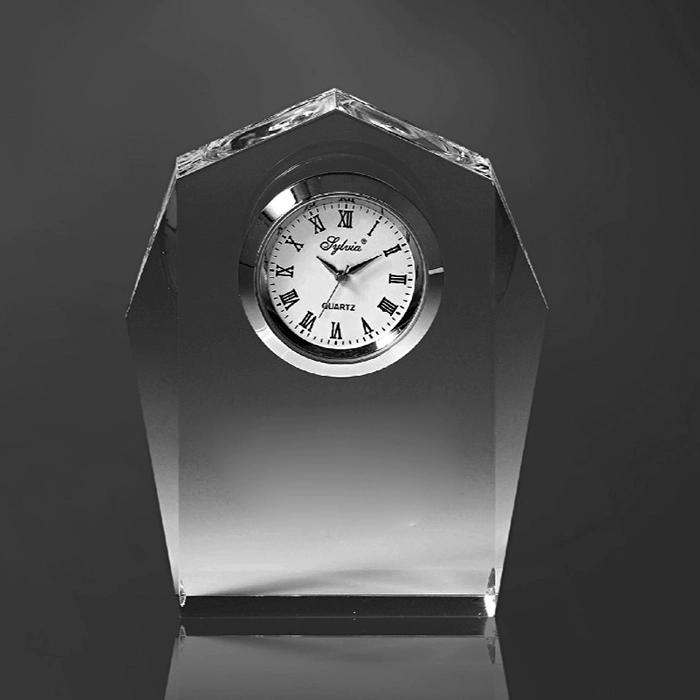 Noble High Quality Crystal Business Gifts Custom Crystal Clock Award