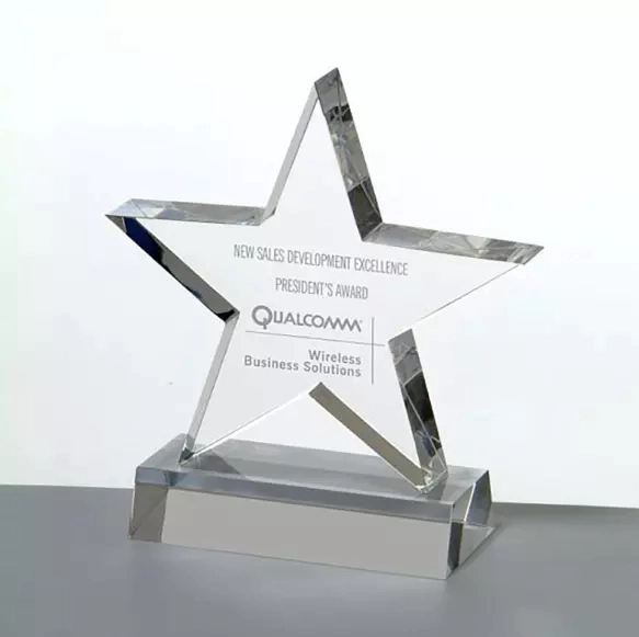 Brilliant New design Custom Crystal Star Award As Business Gift