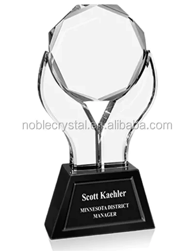 Noble New design Custom Crystal Sunflower Trophy Award as business souvenir gift