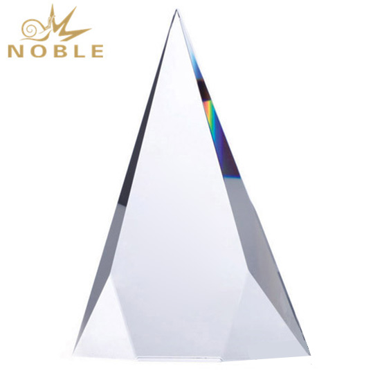Free Engraving Blank Crystal Pyramid Custom Crystal Trophy