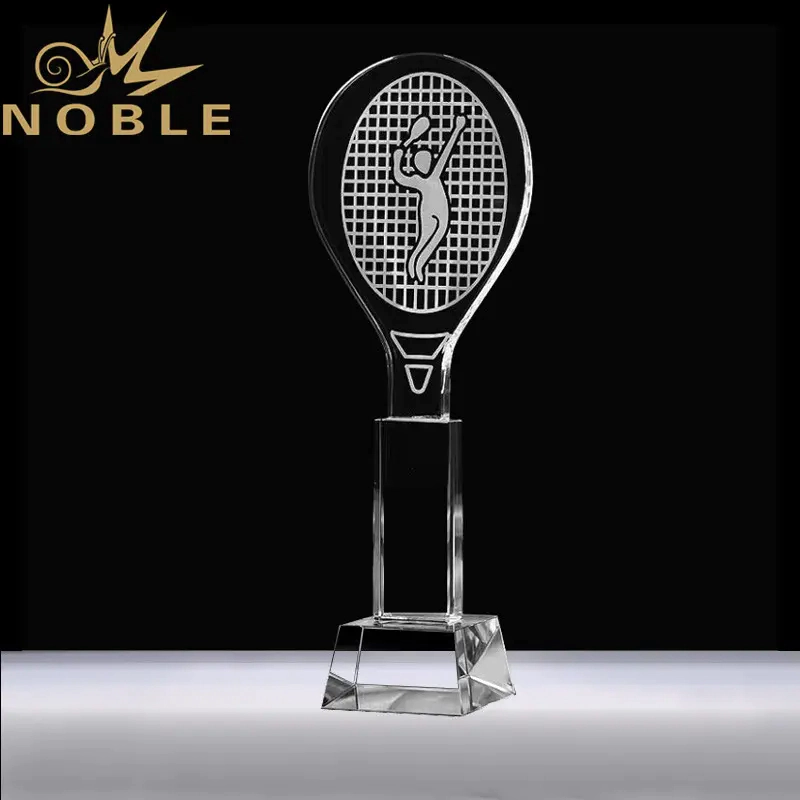 high quality custom crystal tennis award sports trophy