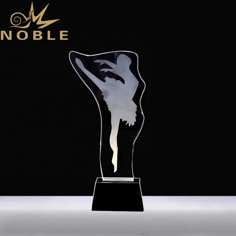 custom made crystal dance trophy for dance champion games