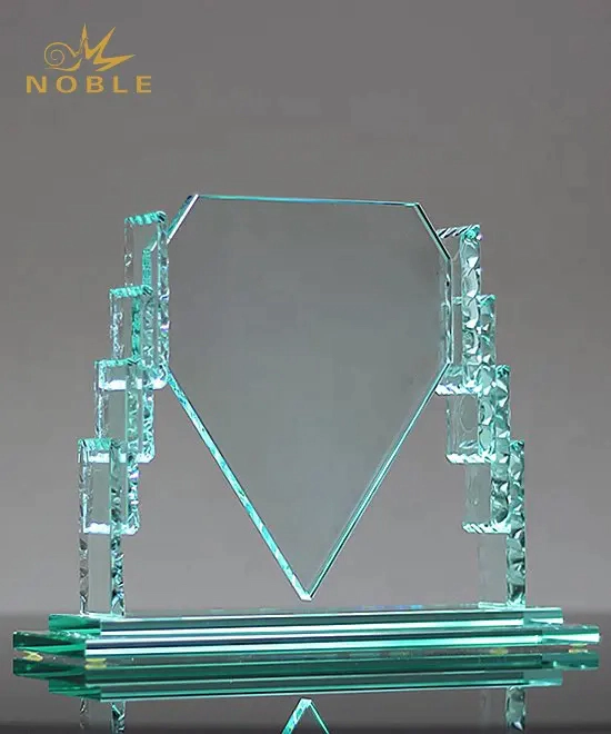 New design high quality custom blank trophy Jade glass award