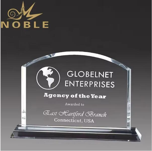 High Quality Exquisite Domed Billboard Crystal trophy plaque