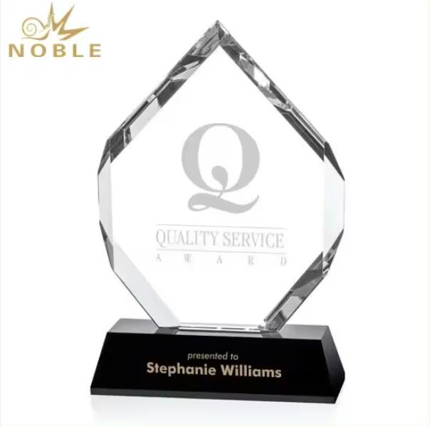 High Quality Free engraving Custom Crystal Plaque Trophy