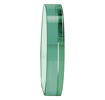 Noble Manufacturer's Customize Jade Glass Clock Office Decoration Bespoke Logo Handcrafted Trophy Award Gift