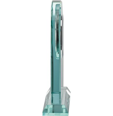 Noble Manufacturer Crystal Glass Clock Business Gift Customized Bespoke Logo Office Decoration Trophy Award Hand Craft