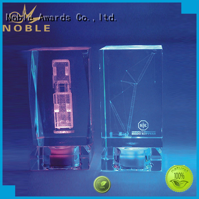 Noble Awards jade crystal Blank Crystal Trophy free sample For Gift