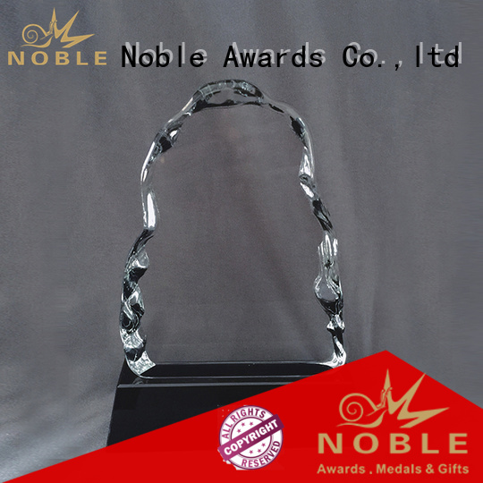 Noble Awards durable Crystal trophies for wholesale For Gift