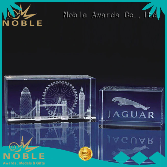 Noble Awards premium glass Blank Crystal Trophy customization For Sport games