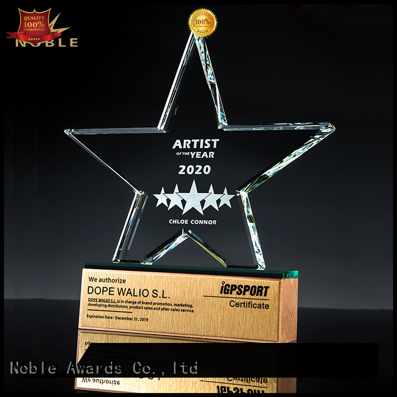 durable Crystal Trophy Award jade crystal bulk production For Awards