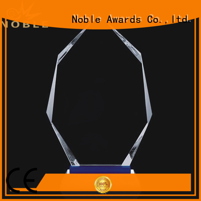 Noble Awards premium glass Crystal Trophy Award bulk production For Awards