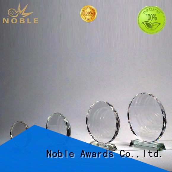 Noble Awards solid mesh Noble Blank Crystal Trophy Award premium glass For Sport games