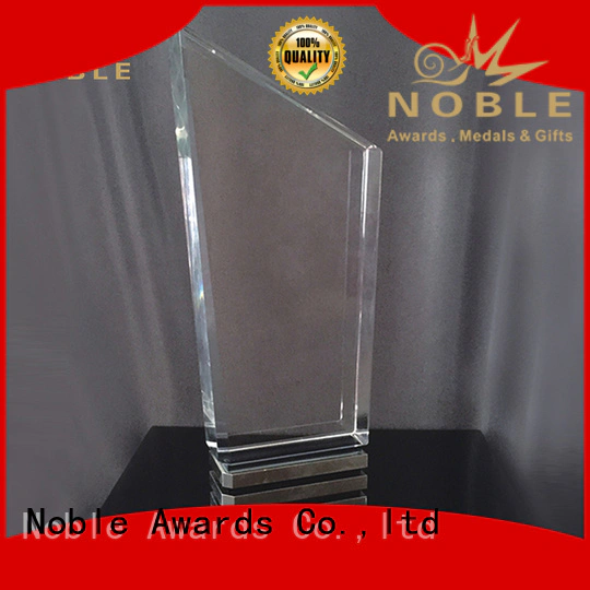 Noble Awards premium glass Crystal trophies OEM For Sport games