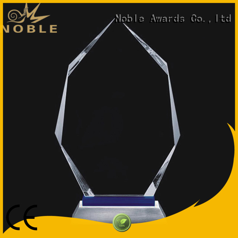 Breathable Blank Crystal Trophy premium glass customization For Sport games