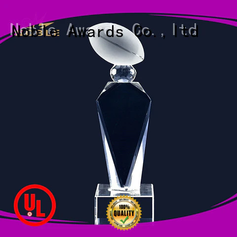 Noble Awards Crystal personalized glass gifts with Gift Box For Sport games