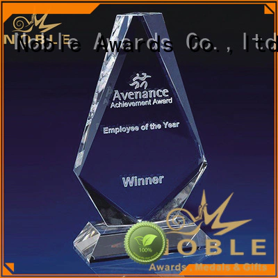 premium glass Blank Crystal Trophy supplier For Sport games Noble Awards