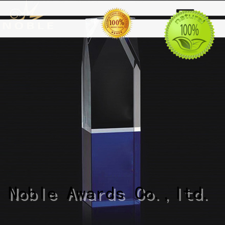 Noble Awards premium glass Blank Crystal Trophy get quote For Gift
