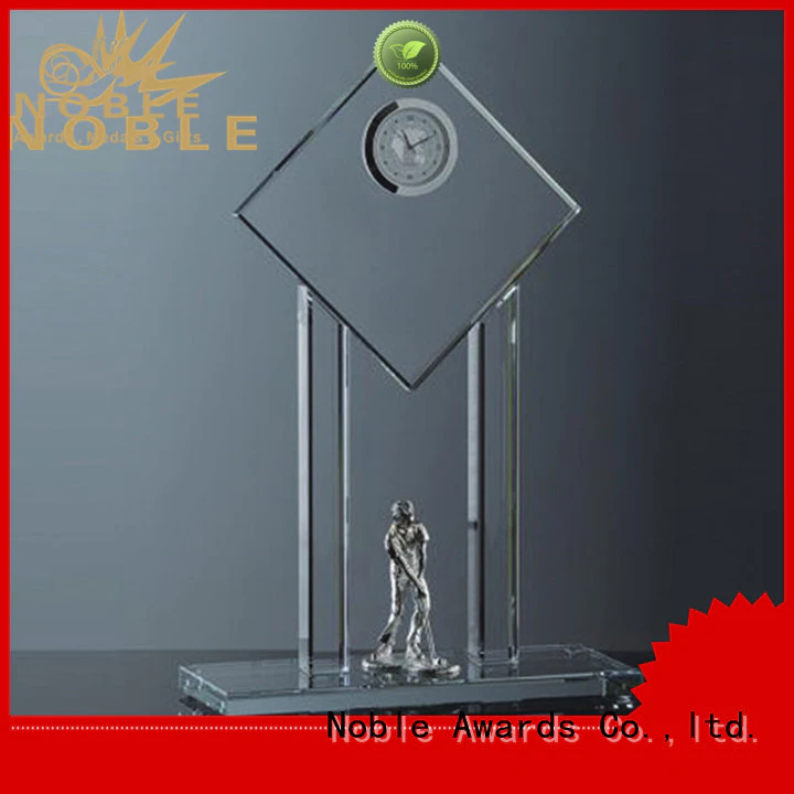 Noble Awards premium glass 2019 Noble Fantastic Clear No.1 Crystal Awards With Gift Box bulk production For Gift