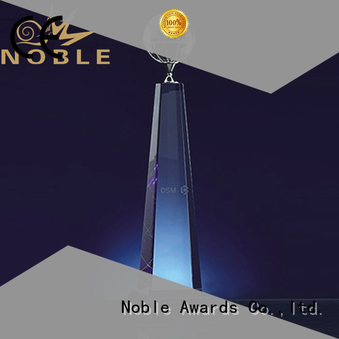 Noble Awards jade crystal Crystal Trophy Award for wholesale For Gift