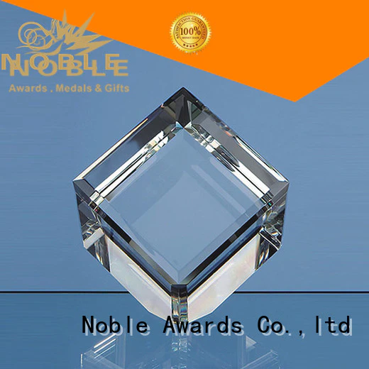 Noble Awards solid mesh Noble Blank Crystal Trophy Award premium glass For Gift