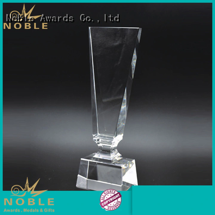 Noble Awards premium glass 2019 Noble Fantastic Clear No.1 Crystal Awards With Gift Box get quote For Gift