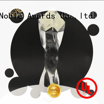 Noble Awards premium glass Crystal trophies bulk production For Sport games