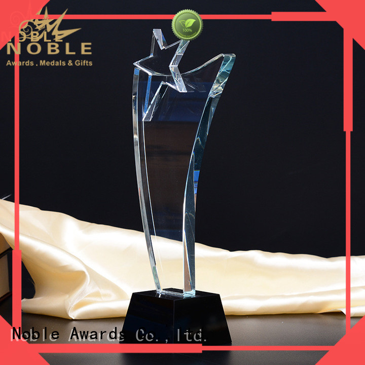 Noble Awards portable Crystal trophies ODM For Gift