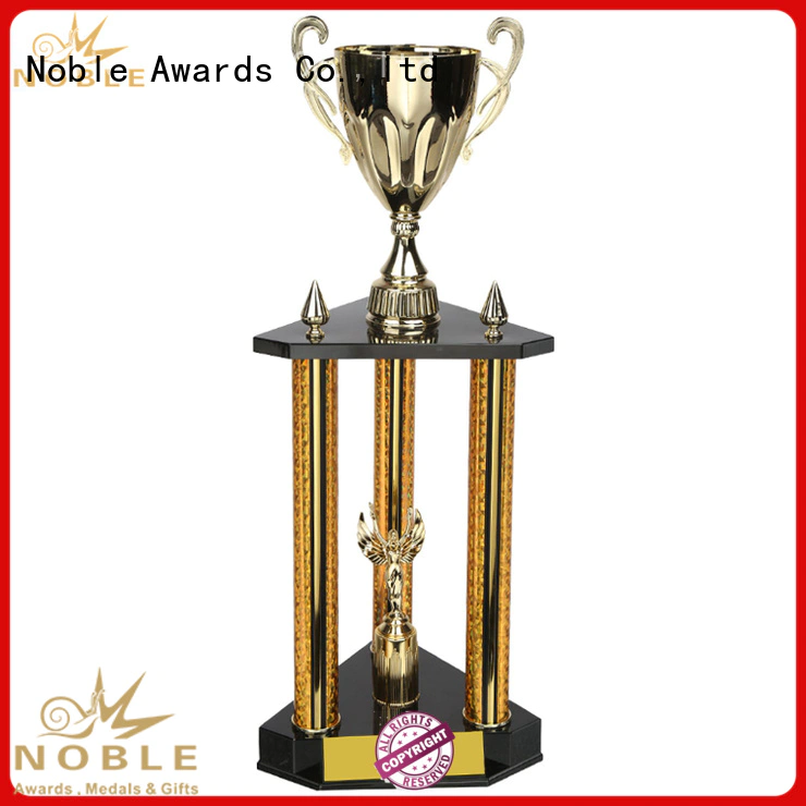 Noble Awards solid mesh Personalized Metal trophies with Gift Box For Awards