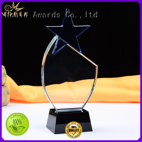 Noble Awards premium glass Blank Crystal Trophy customization For Gift