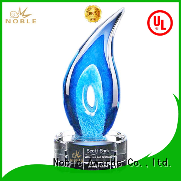 solid mesh Art Craft glass trophies crystal bulk production For Awards