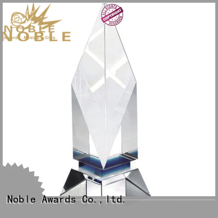 Noble Awards jade crystal Crystal trophies free sample For Gift