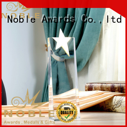 Noble Awards premium glass Crystal trophies for wholesale For Gift