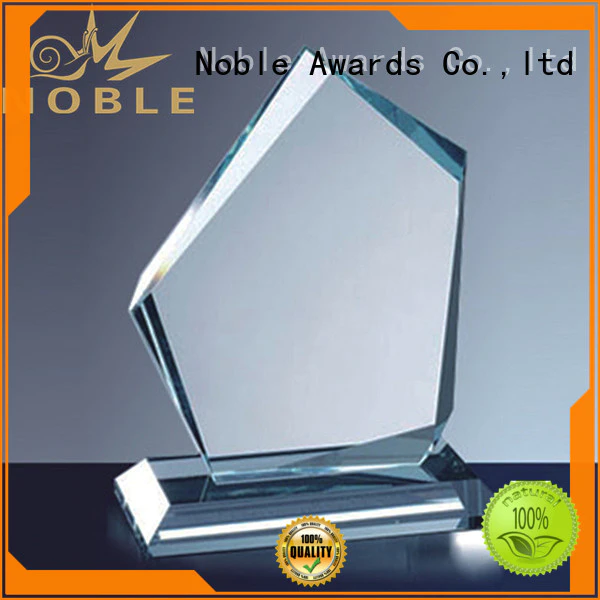 Noble Awards premium glass Blank Crystal Trophy free sample For Awards